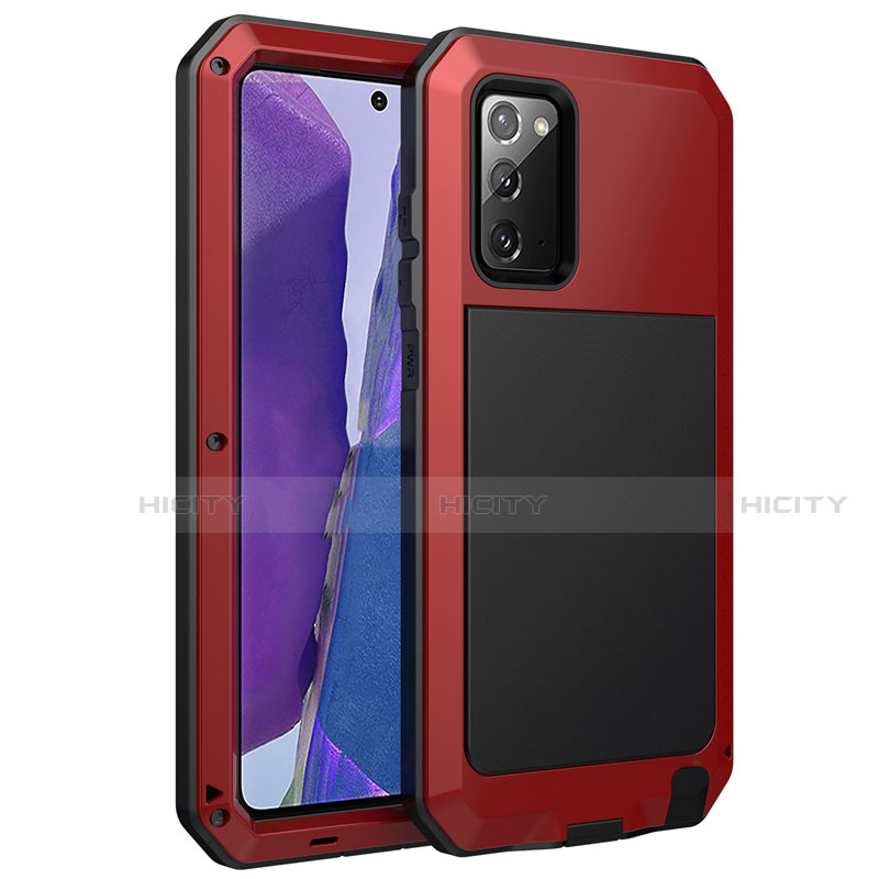 Custodia Lusso Alluminio Cover N01 per Samsung Galaxy Note 20 5G Rosso