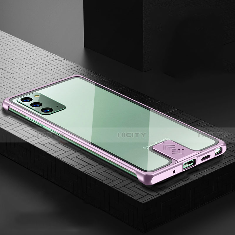 Custodia Lusso Alluminio Cover N03 per Samsung Galaxy Note 20 5G Rosa