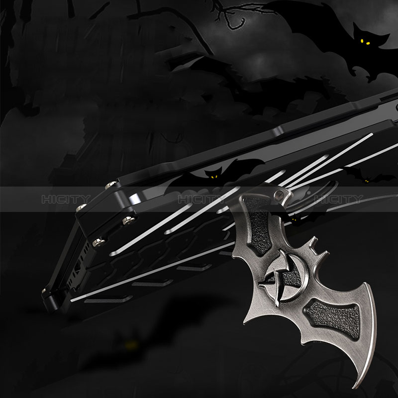 Custodia Lusso Alluminio Cover P01 per Apple iPhone 13 Pro Nero