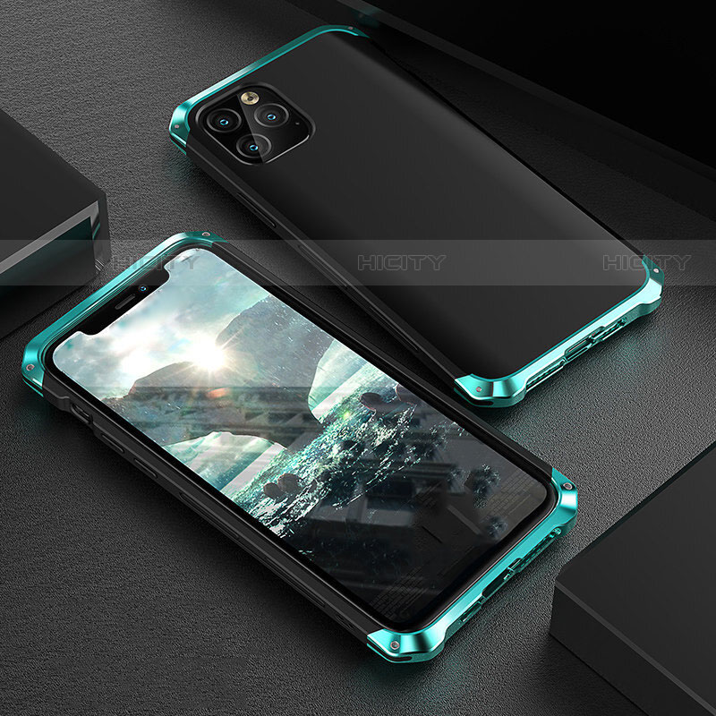 Custodia Lusso Alluminio Cover per Apple iPhone 11 Pro Verde