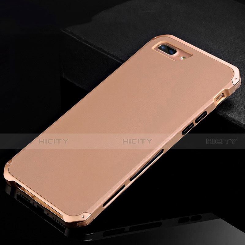 Custodia Lusso Alluminio Cover per Apple iPhone 8 Plus Oro