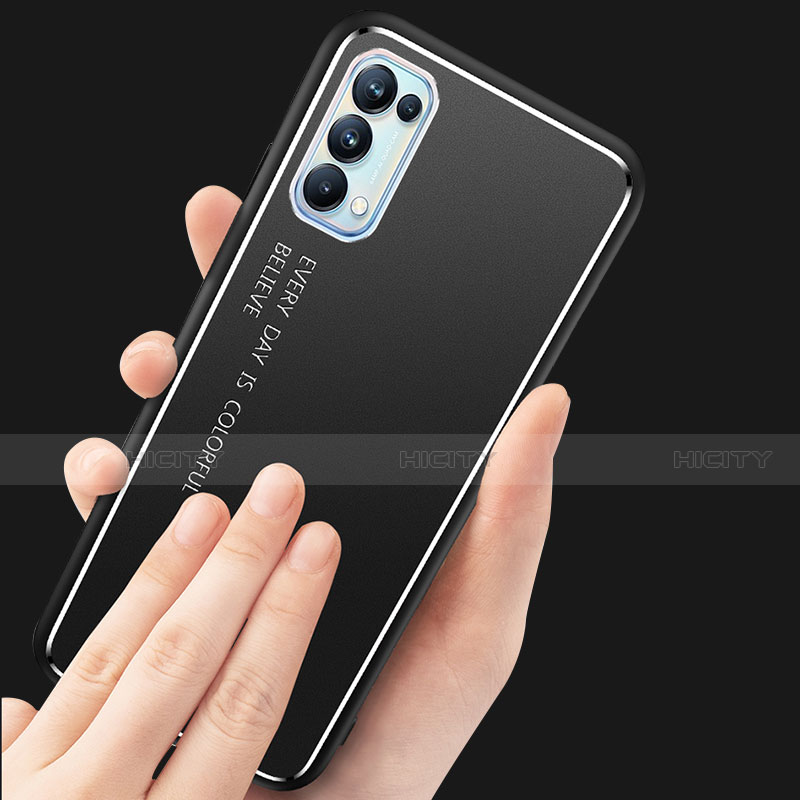 Custodia Lusso Alluminio Cover per Oppo Reno5 Pro 5G