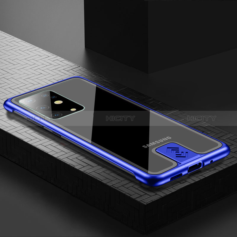 Custodia Lusso Alluminio Cover per Samsung Galaxy S20 Plus 5G Blu