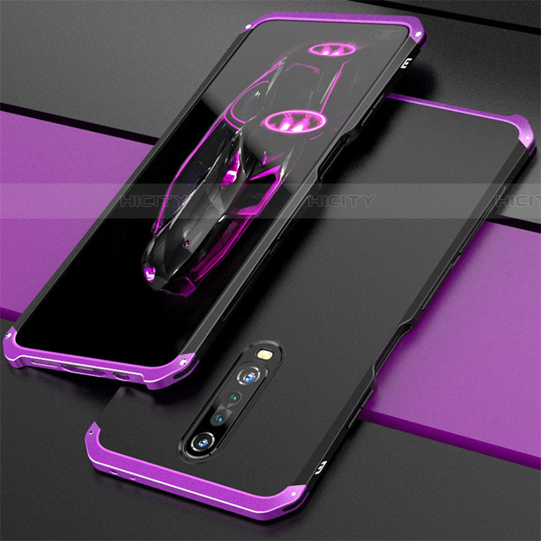 Custodia Lusso Alluminio Cover per Xiaomi Redmi K30 5G Viola