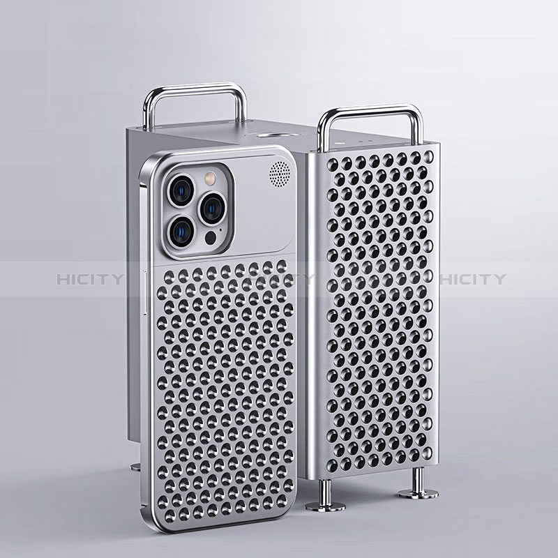 Custodia Lusso Alluminio Cover QC1 per Apple iPhone 13 Pro
