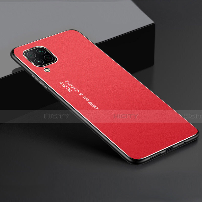 Custodia Lusso Alluminio Cover T01 per Huawei Nova 6 SE Rosso