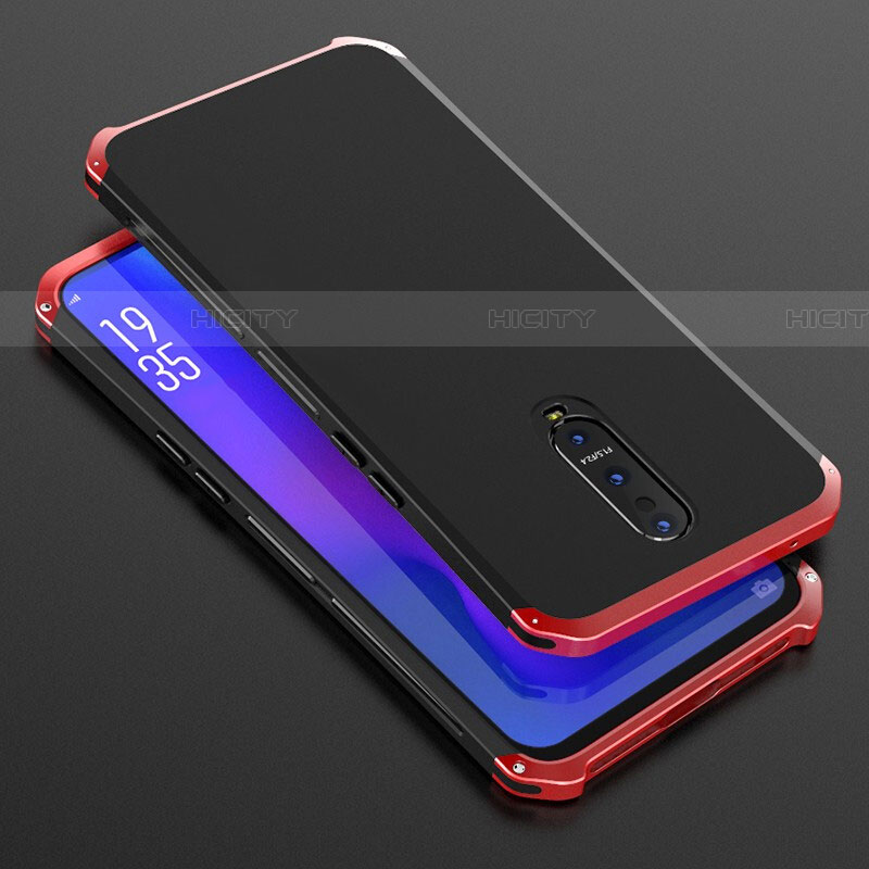 Custodia Lusso Alluminio Cover T01 per Oppo RX17 Pro Rosso