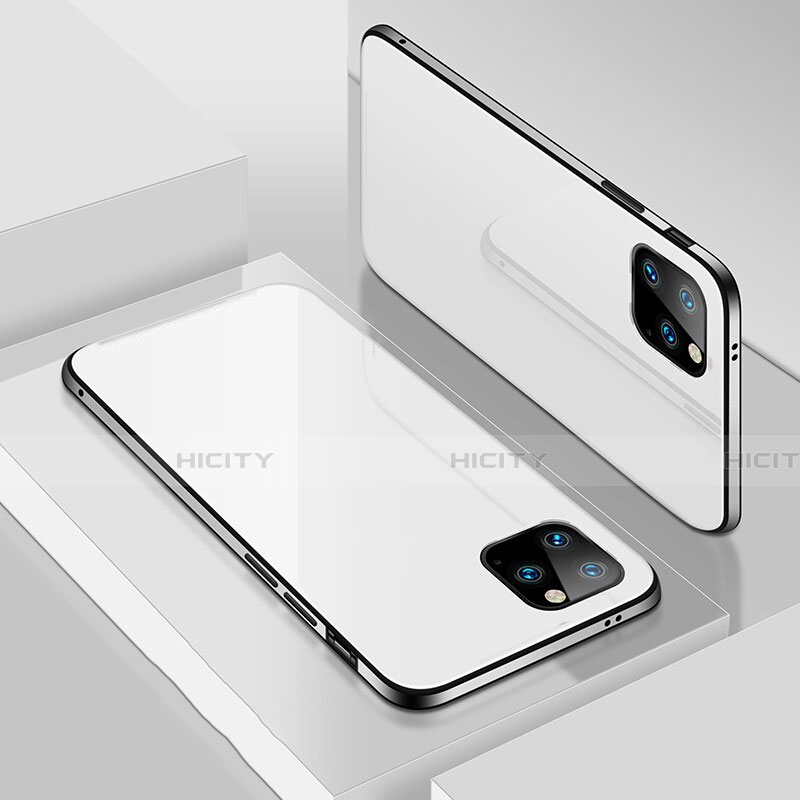 Custodia Lusso Alluminio Cover T02 per Apple iPhone 11 Pro Bianco