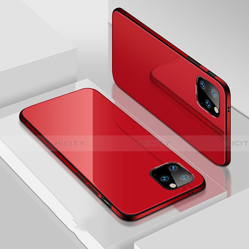 Custodia Lusso Alluminio Cover T02 per Apple iPhone 11 Pro Max Rosso