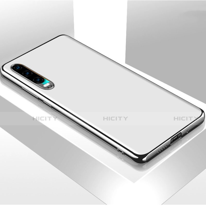 Custodia Lusso Alluminio Cover T02 per Huawei P30 Bianco