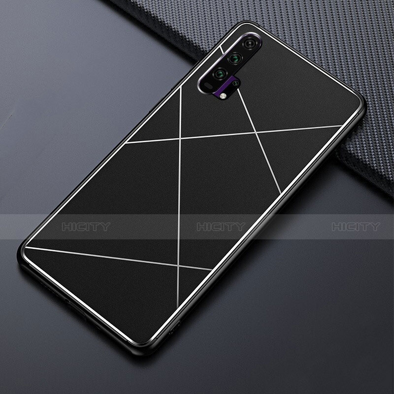 Custodia Lusso Alluminio Cover T03 per Huawei Honor 20 Pro Nero