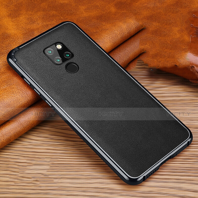 Custodia Lusso Alluminio Cover T03 per Huawei Mate 20 Nero