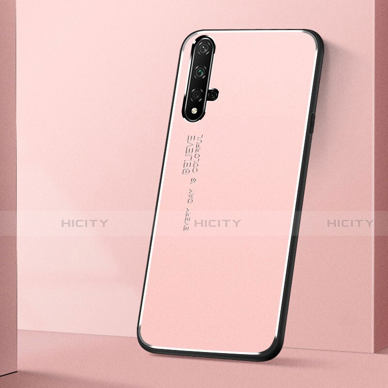 Custodia Lusso Alluminio Cover T04 per Huawei Honor 20 Rosa