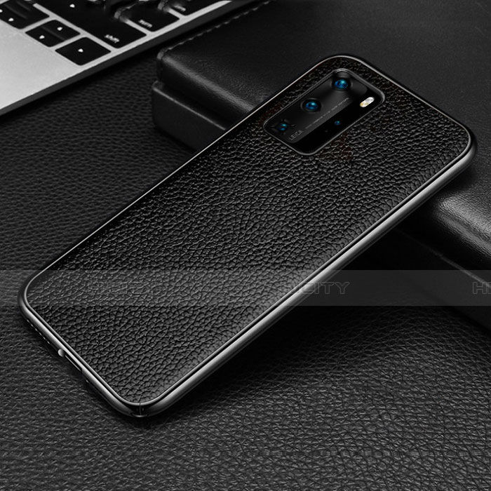 Custodia Lusso Alluminio Cover T04 per Huawei P40 Pro Nero