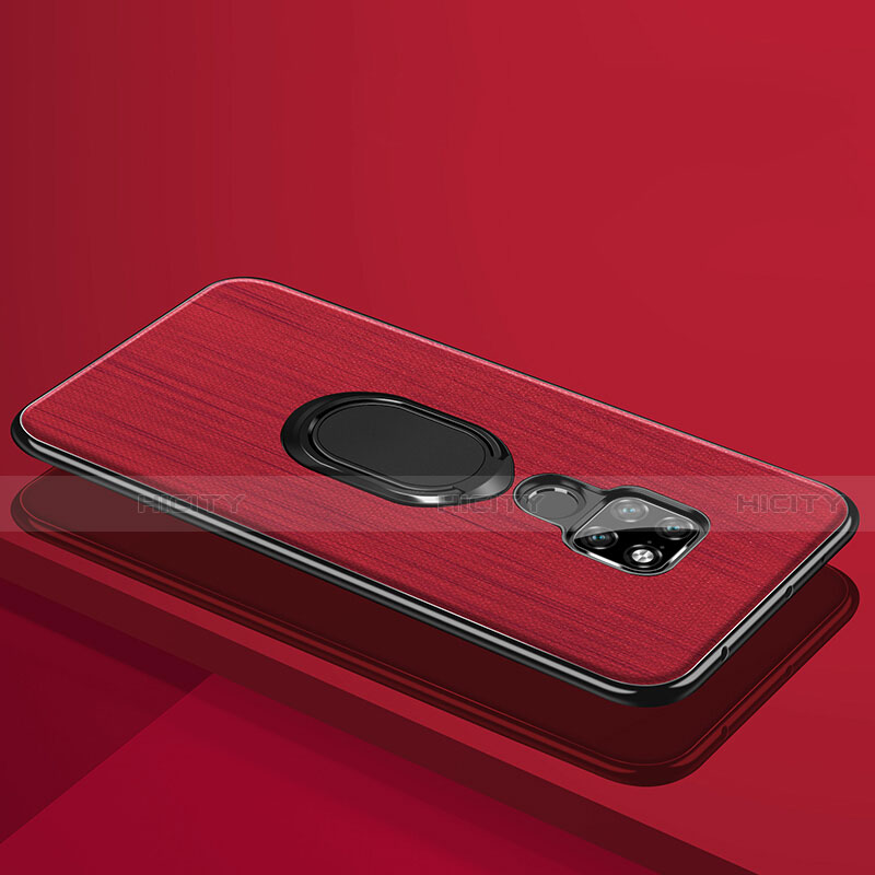 Custodia Lusso Alluminio Cover T09 per Huawei Mate 20 X 5G Rosso