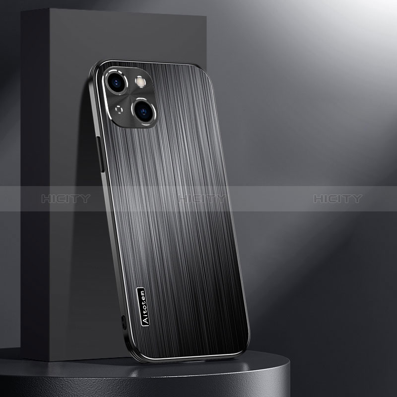 Custodia Lusso Alluminio e Silicone Laterale Cover AT1 per Apple iPhone 14