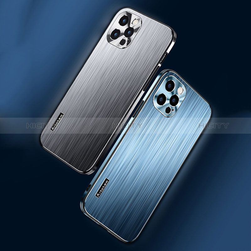 Custodia Lusso Alluminio e Silicone Laterale Cover AT1 per Apple iPhone 14 Pro