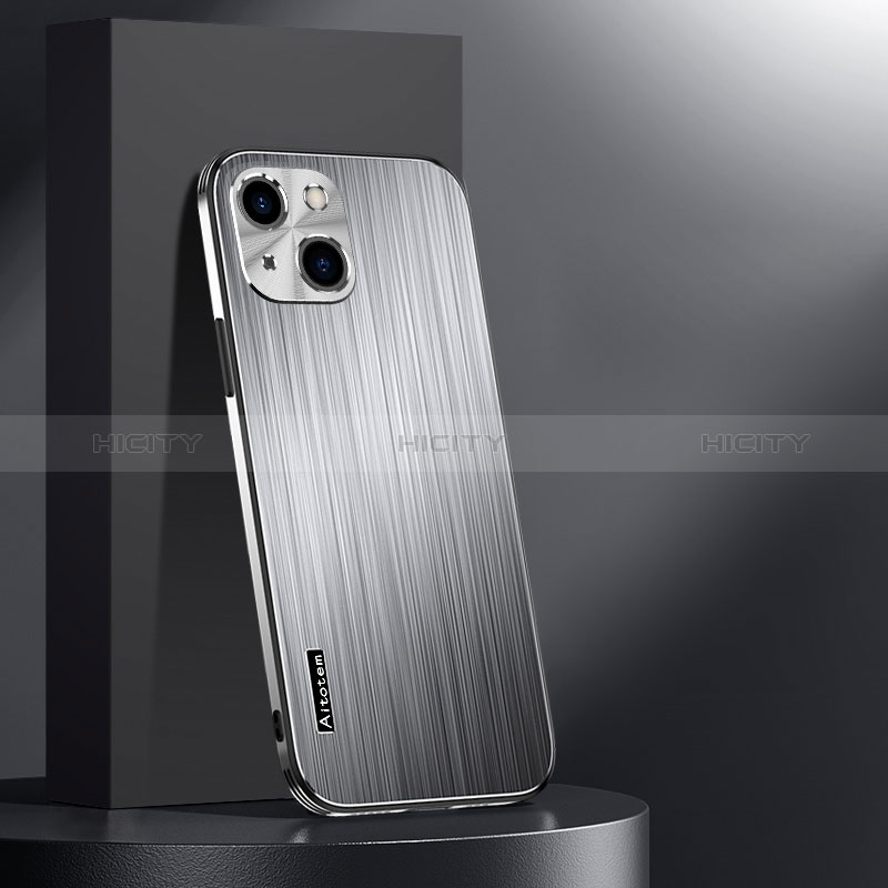 Custodia Lusso Alluminio e Silicone Laterale Cover AT1 per Apple iPhone 15
