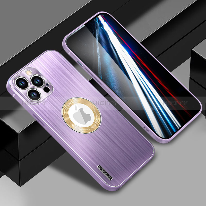 Custodia Lusso Alluminio e Silicone Laterale Cover con Mag-Safe Magnetic JL1 per Apple iPhone 13 Pro Max