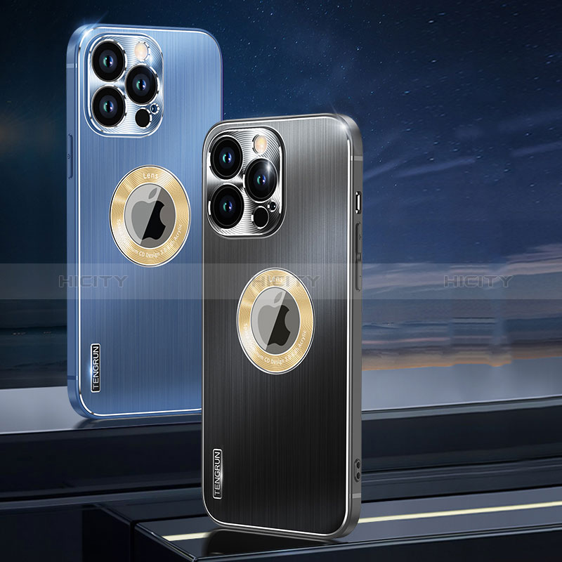 Custodia Lusso Alluminio e Silicone Laterale Cover con Mag-Safe Magnetic JL1 per Apple iPhone 15 Pro