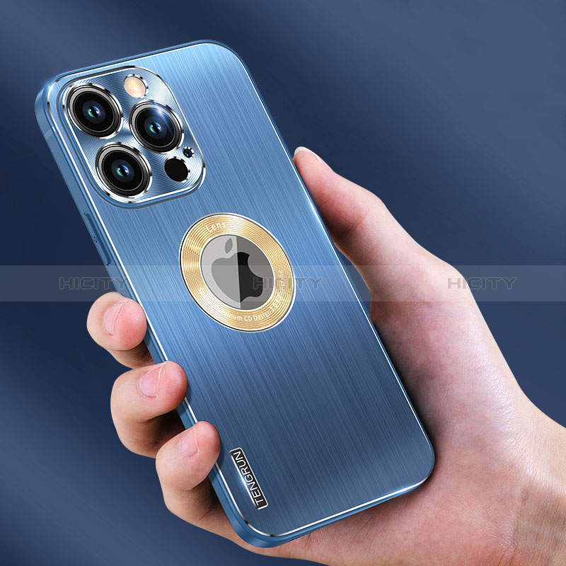 Custodia Lusso Alluminio e Silicone Laterale Cover con Mag-Safe Magnetic JL1 per Apple iPhone 15 Pro