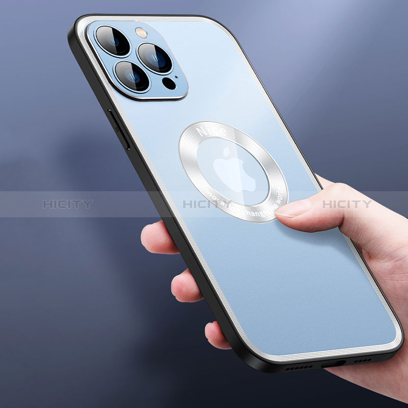 Custodia Lusso Alluminio e Silicone Laterale Cover con Mag-Safe Magnetic JL4 per Apple iPhone 13 Pro