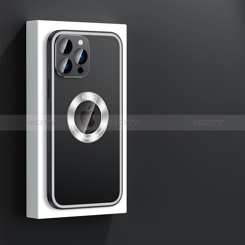 Custodia Lusso Alluminio e Silicone Laterale Cover con Mag-Safe Magnetic JL4 per Apple iPhone 13 Pro Max