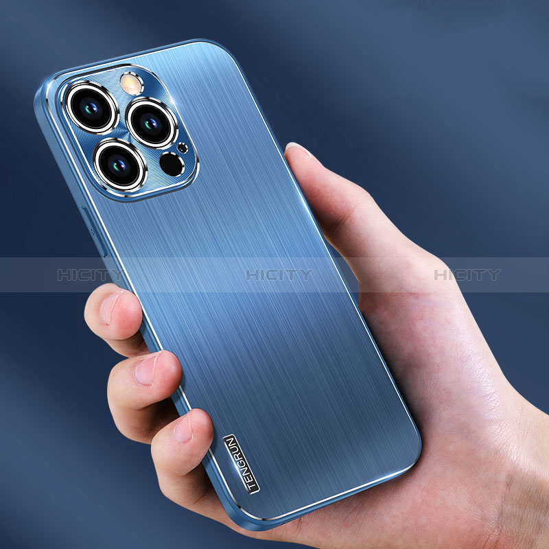 Custodia Lusso Alluminio e Silicone Laterale Cover JL1 per Apple iPhone 14 Pro Max