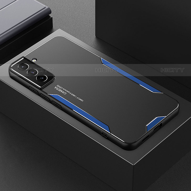 Custodia Lusso Alluminio e Silicone Laterale Cover M01 per Samsung Galaxy S21 5G
