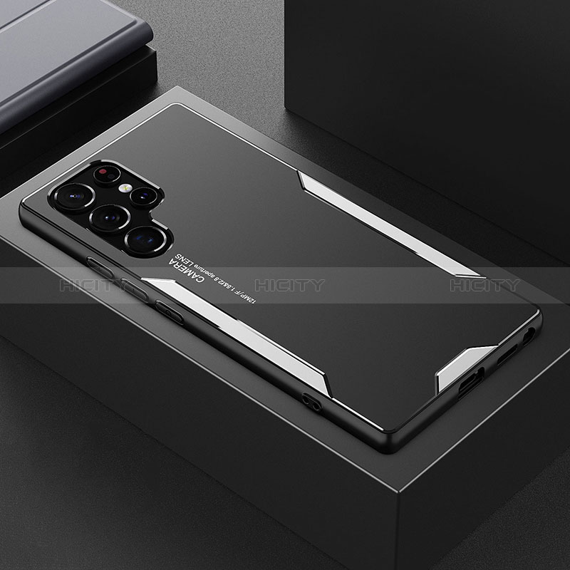 Custodia Lusso Alluminio e Silicone Laterale Cover M01 per Samsung Galaxy S24 Ultra 5G