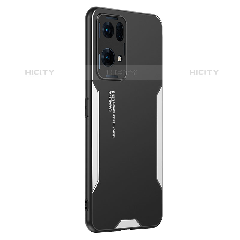 Custodia Lusso Alluminio e Silicone Laterale Cover PB1 per Oppo Reno7 Pro 5G