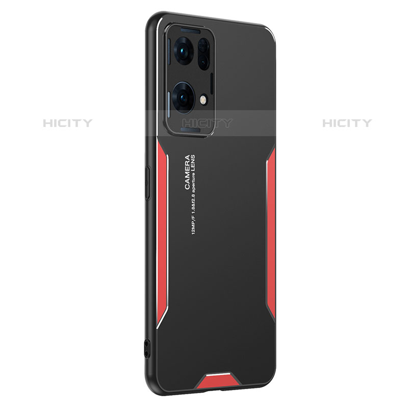 Custodia Lusso Alluminio e Silicone Laterale Cover PB1 per Oppo Reno7 Pro 5G