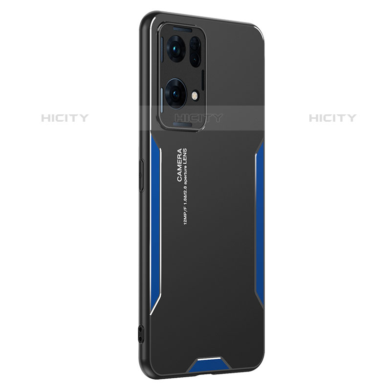 Custodia Lusso Alluminio e Silicone Laterale Cover PB1 per Oppo Reno7 Pro 5G