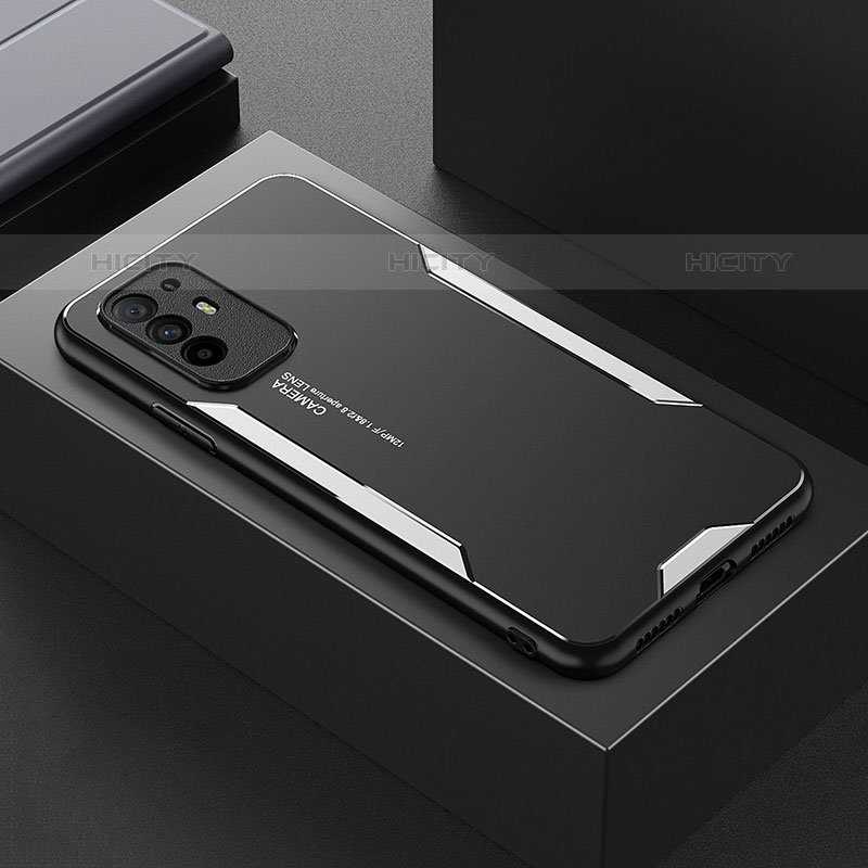 Custodia Lusso Alluminio e Silicone Laterale Cover per Oppo F19 Pro+ Plus 5G