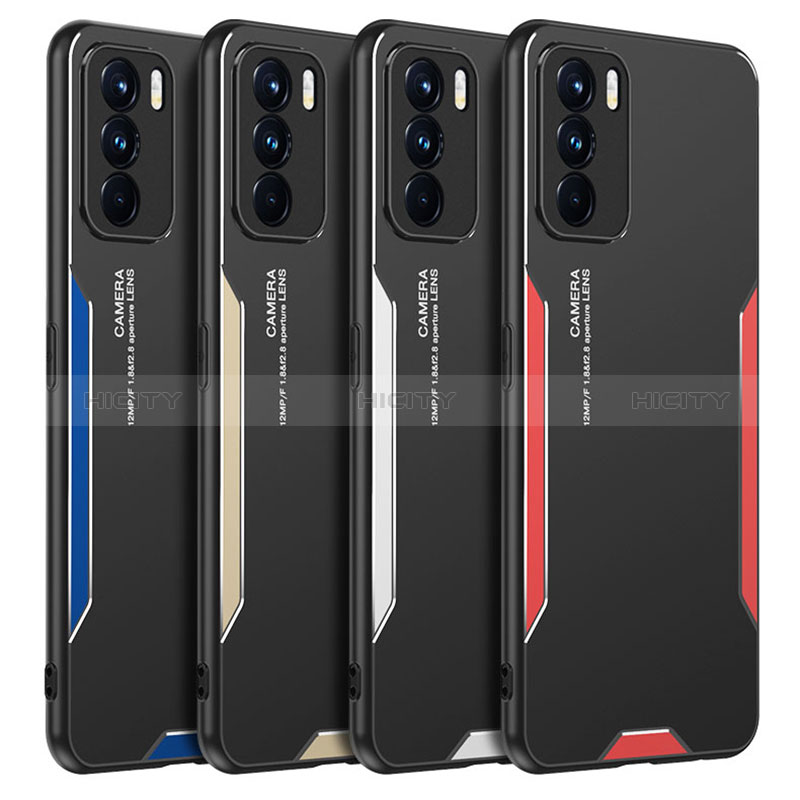 Custodia Lusso Alluminio e Silicone Laterale Cover per Oppo K9 Pro 5G