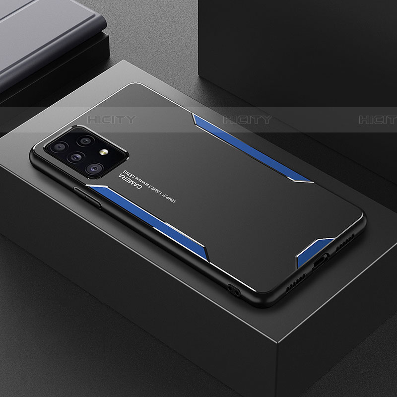 Custodia Lusso Alluminio e Silicone Laterale Cover per Samsung Galaxy A52 5G