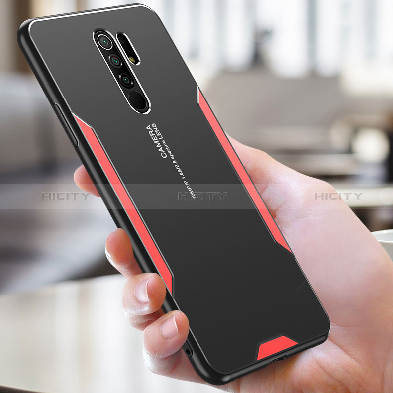 Custodia Lusso Alluminio e Silicone Laterale Cover per Xiaomi Redmi 9 Prime India