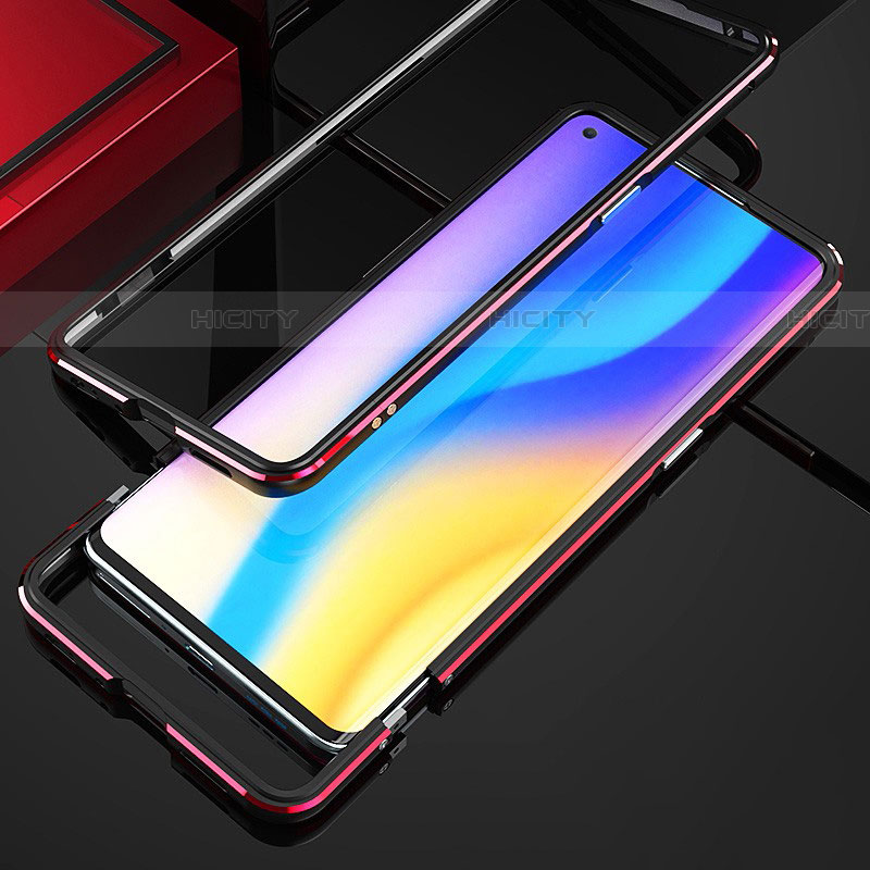 Custodia Lusso Alluminio Laterale Cover A01 per Oppo Reno3 Pro