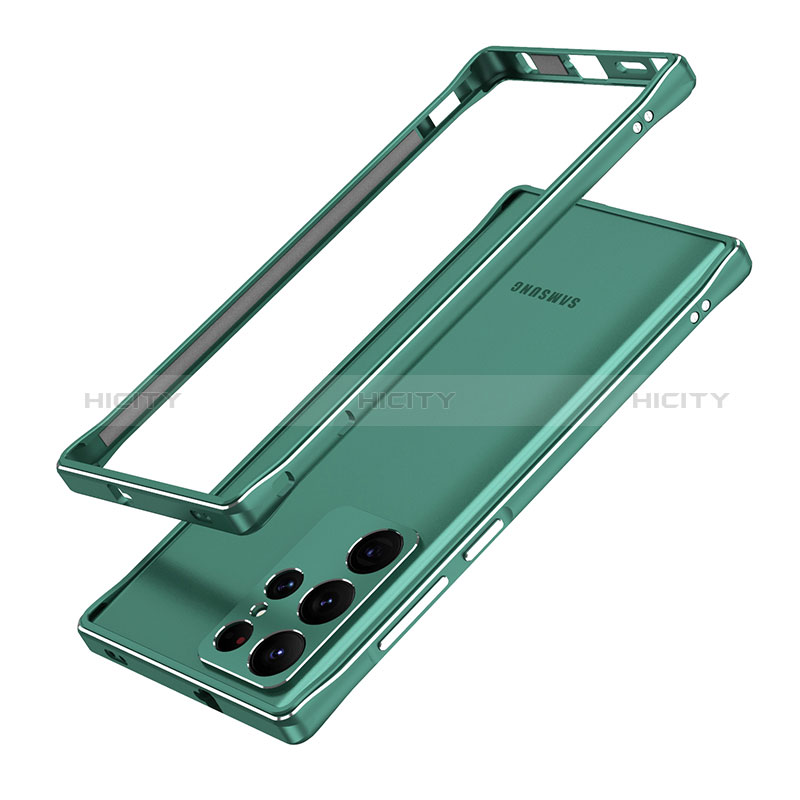Custodia Lusso Alluminio Laterale Cover A01 per Samsung Galaxy S24 Ultra 5G