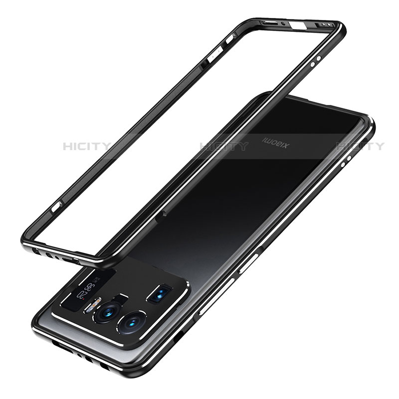 Custodia Lusso Alluminio Laterale Cover A01 per Xiaomi Mi 11 Ultra 5G Nero