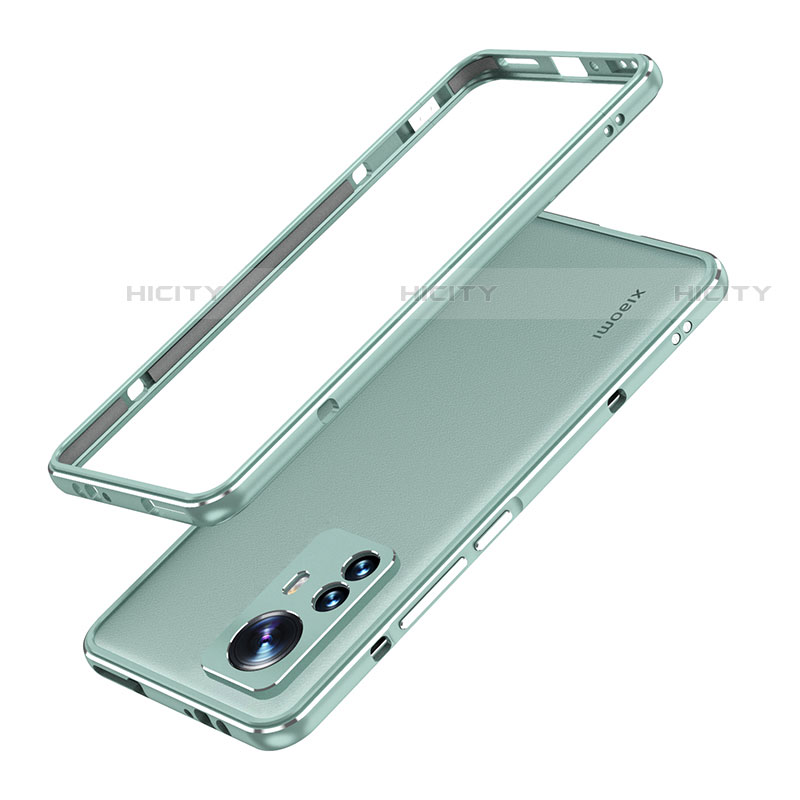 Custodia Lusso Alluminio Laterale Cover A01 per Xiaomi Mi 12 Pro 5G Verde