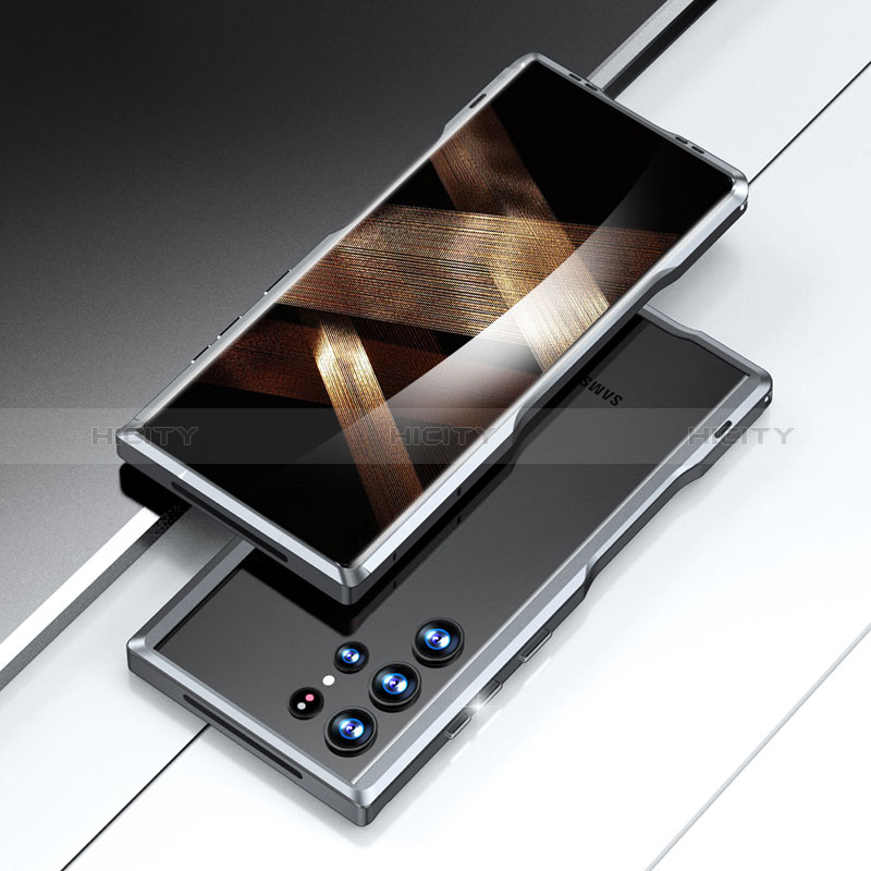 Custodia Lusso Alluminio Laterale Cover A02 per Samsung Galaxy S24 Ultra 5G