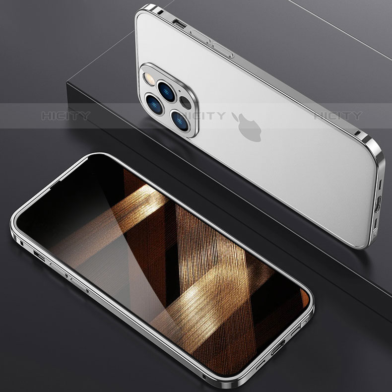 Custodia Lusso Alluminio Laterale Cover A03 per Apple iPhone 15 Pro