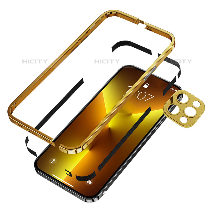 Custodia Lusso Alluminio Laterale Cover A03 per Apple iPhone 15 Pro