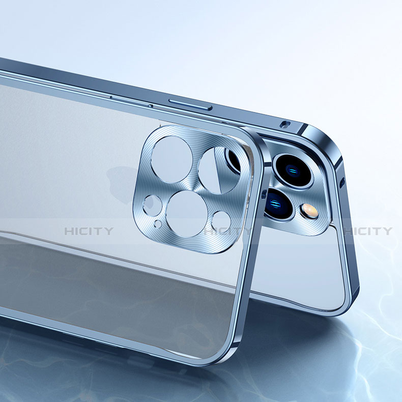 Custodia Lusso Alluminio Laterale Cover A04 per Apple iPhone 13 Pro