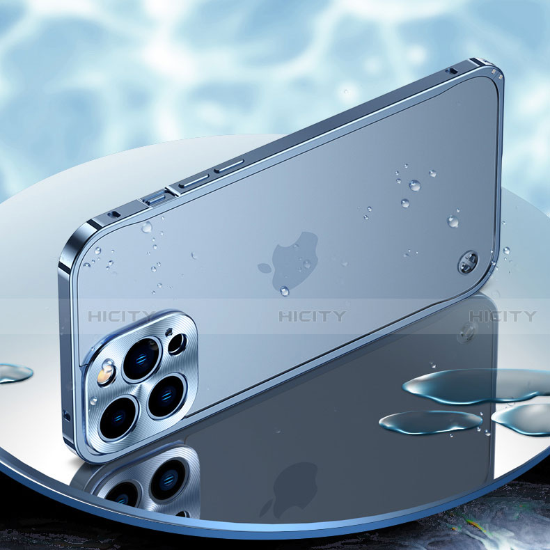 Custodia Lusso Alluminio Laterale Cover A04 per Apple iPhone 13 Pro Max