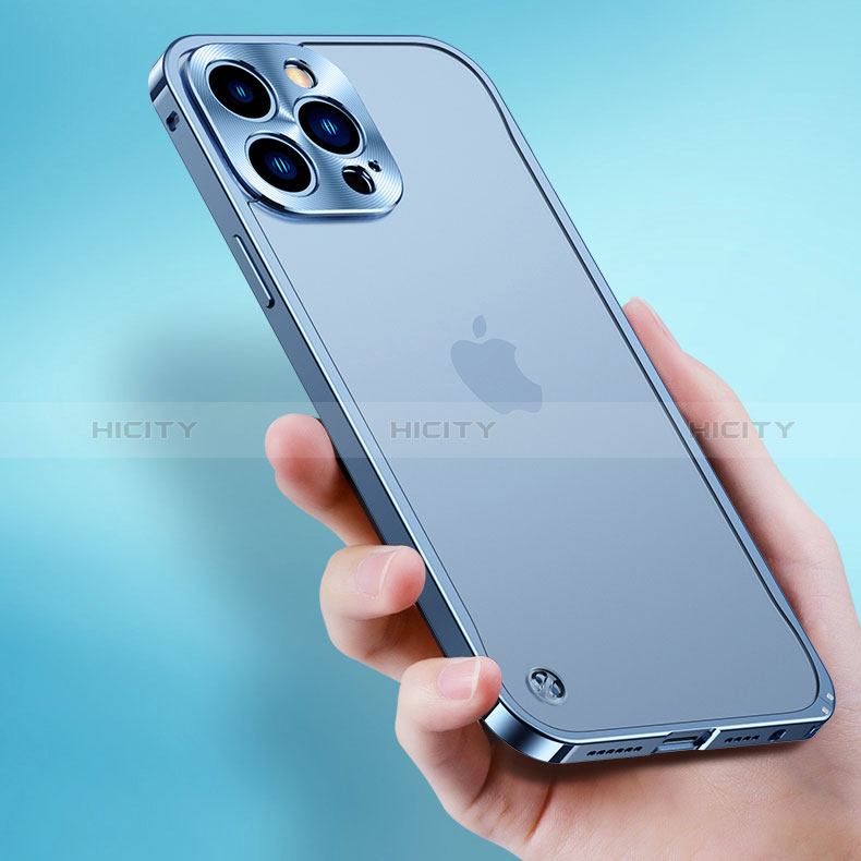 Custodia Lusso Alluminio Laterale Cover A04 per Apple iPhone 15