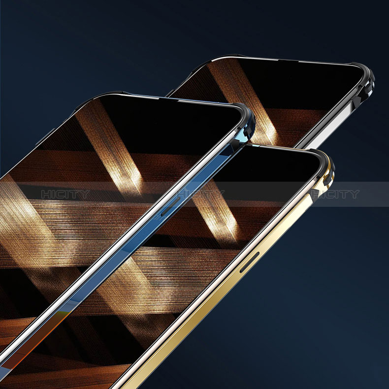 Custodia Lusso Alluminio Laterale Cover A06 per Apple iPhone 14 Pro