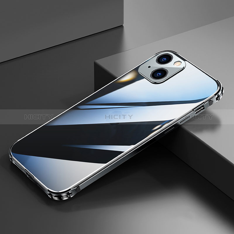 Custodia Lusso Alluminio Laterale Cover A06 per Apple iPhone 15 Plus