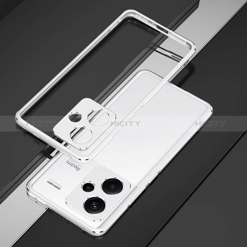 Custodia Lusso Alluminio Laterale Cover JZ1 per Xiaomi Redmi Note 13 Pro+ Plus 5G